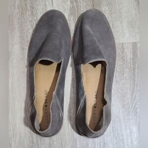Lucky Brand Women's Leather Slip On Loafers 8.5